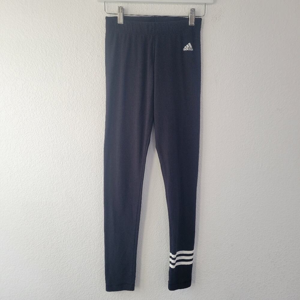 Adidas Women's Black Cotton Leggings Size XS | Activewear Streetwear Gym Active